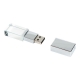Memoria USB de 16 GB cristal tapa cromada con estuche
