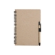 Libreta A5 ecológica de kraft 70 hj y bolígrafo