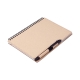Libreta A5 ecológica de kraft 70 hj y bolígrafo