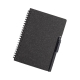 Libreta ecológica negro jaspe con bolígrafo tipo A6