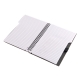 Libreta ecológica negro jaspe con bolígrafo tipo A6