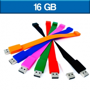Memoria USB Pulsera de silicón con tapa 16 GB