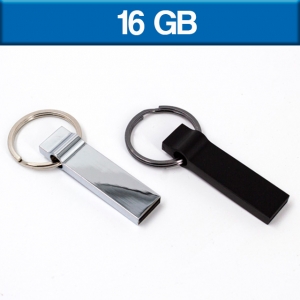 Memoria USB Platinum 16 GB de metal con argolla