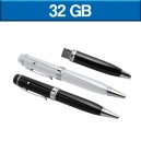 Bolígrafo pluma USB ejecutivo con apuntador láser y 32 GB