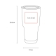 Termo Rubber Aruba 850 ml tipo Yeti doble pared