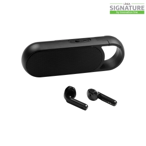 Bocina de bluetooth con audifonos