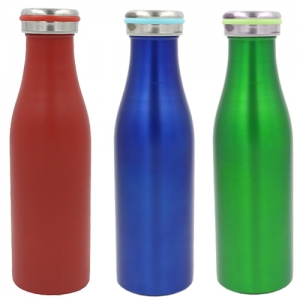 Botella térmica con doble pared de acero inoxidable de 500 ml