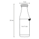 Botella térmica con doble pared de acero inoxidable de 500 ml