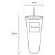 Termo de acero inoxidable con doble pared insulado al vacío de 675 ml