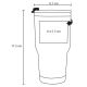 Termo con doble pared de acero inoxidable de 500 ml
