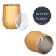 Termo con doble pared de acero inoxidable y acabado rubber