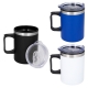 Taza con doble pared de acero inoxidable e interior de plástico de 450 ml