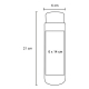Termo con doble pared de acero inoxidable de 400 ml
