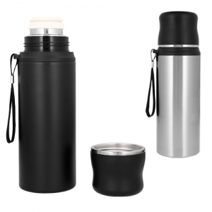 Termo con doble pared de acero inoxidable insulado al vacío de 800 ml