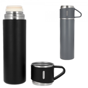 Termo con doble pared de acero inoxidable insulado al vacío de 500 ml