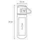 Termo con doble pared de acero inoxidable insulado al vacío de 500 ml
