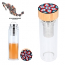 Termo con doble pared de vidrio de 420 ml