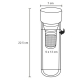 Termo con doble pared de vidrio de 420 ml