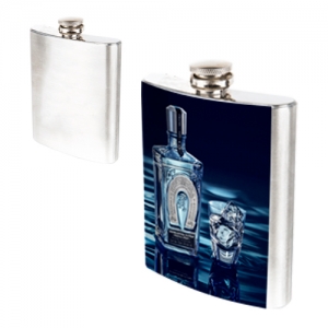 Licorera sublimable de acero inoxidable de 8 oz