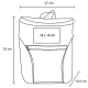 Hielera back pack con interior plastificado sellado