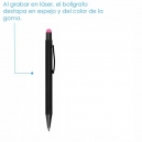 Bolígrafo metálico con acabado rubber