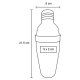 Shaker de acero inoxidable 550 ml