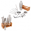 Set para preparación de bebidas con base de madera de 710 ml