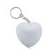 Llavero en forma de corazón con cinta medidora