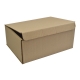 Caja de cartón corrugado.