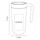 Termo de acero inoxidable con capacidad de 325 ml