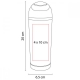 Termo de plástico con doble pared capacidad de 350 ml