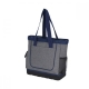 Hielera color gris con azul