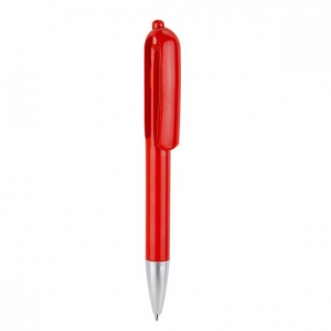 Bolígrafo de plástico color rojo