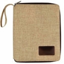 Porta Ipad Kazan de pliester con acabado yute