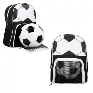 Mochila porta balón de soccer con material de poliester