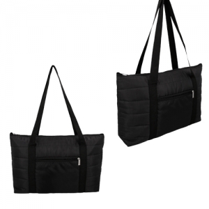 Bolsa de mano con material Nylon color negro