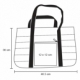 Bolsa de mano con material Nylon color negro