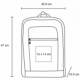 Mochila de loneta con algodón y correas ajustables