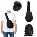 Bolsa de hombro de poliéster color negro