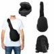 Bolsa de hombro de poliéster color negro