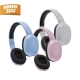 Audífonos bluetooth de plástico con 3 colores diferentes