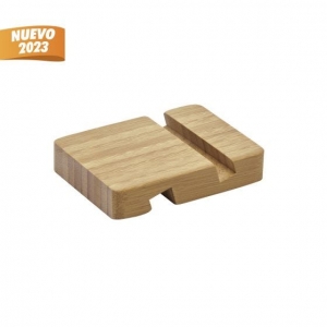 Soporte para celular de bambú