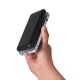 Power bank de plástico color negro capacidad de 10000 mAh