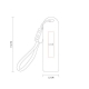Batería auxiliar en forma ovalada capacidad de 2600 mAh