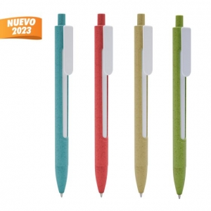 Bolígrafo de fibra de trigo con doble pared