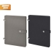 Libreta con planeador con 2 colores diferentes gris y negro