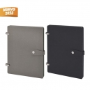 Libreta con planeador con 2 colores diferentes gris y negro