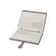 Libreta con planeador con 2 colores diferentes gris y negro