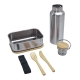 Set de loncher de metal incluye estuche de cartón