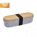 Estuche ecológico para lápices con banda elástica